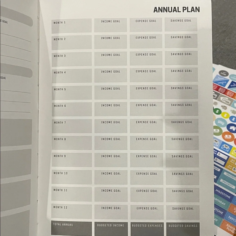 Productivity Store Black Budget Planner